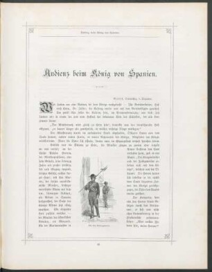 Audienz beim König von Spanien.