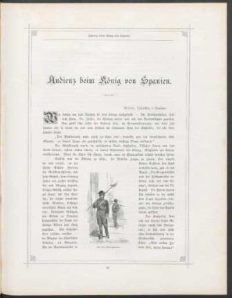Audienz beim König von Spanien.