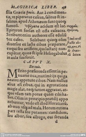 CAPUT X. De ovis.