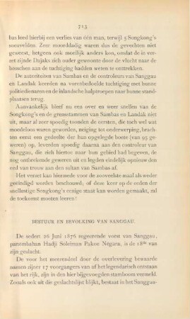 Bestuur en bevolking van Sanggau