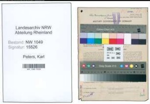 Entnazifizierung Karl Peters , geb. 19.05.1903 (Werkmeister)