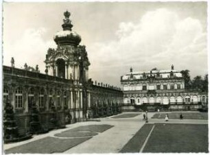Dresden. Zwingerhof und Kronentor