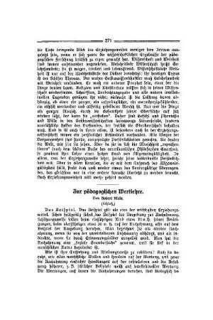 Zur pädagogischen Wertlehre : (Schluß)