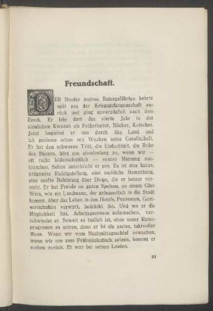 Freundschaft