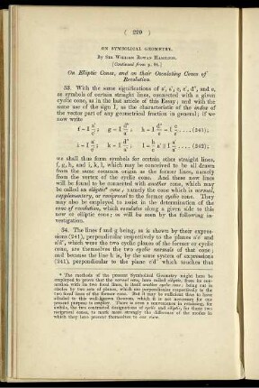 On symbolical geometry.