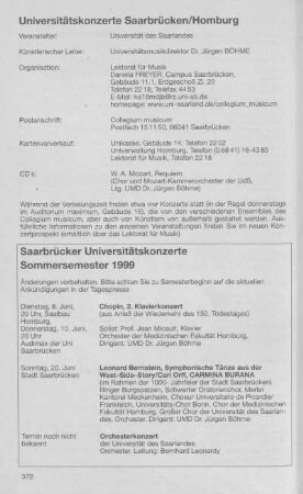 Saarbrücker Universitätskonzerte