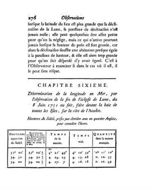 Détermination de la Longitude en mer, par lÂ?observation dÂ?une éclipse de Lune.
