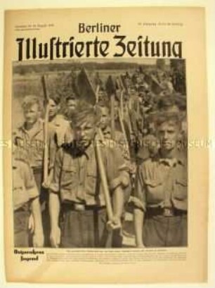 Wochenzeitschrift "Berliner Illustrierte Zeitung" u.a. über eine deutsche Fliegerstaffel