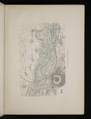 Die Donau bei Wien im Jahre 1866.