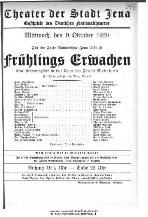 Frühlings Erwachen