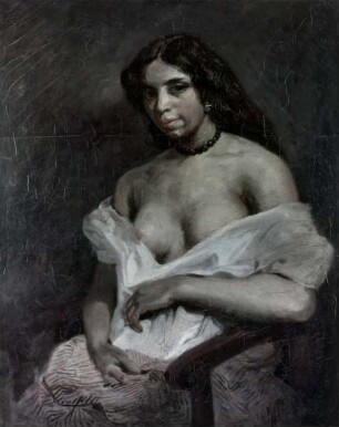 Aline, die Mulattin (Modell in den Pariser Ateliers)