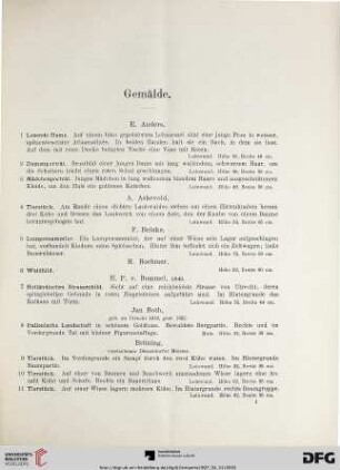 Gemälde (Nr. 1-259)