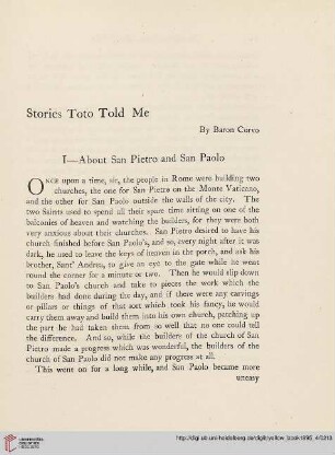 7: Stories Toto told me, [1]