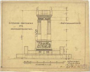 Pfann, Paul; Aschaffenburg; Ludwigsbrunnen - Ansicht