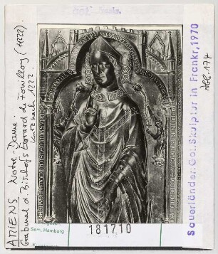 Amiens, Kathedrale: Grabmal des Bischofs Evrard von Fouilloy