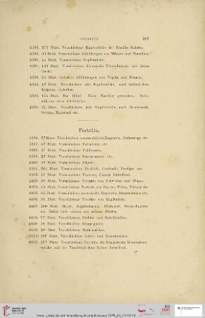 Porträts (Nr. 4396 - 4424)