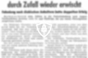 Ausgerissene Fürsorgezöglinge durch Zufall wieder erwischt