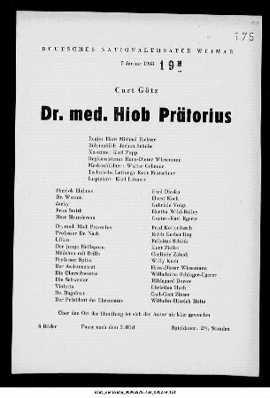Dr. med. Hiob Präterius