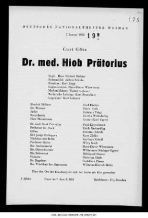 Dr. med. Hiob Präterius