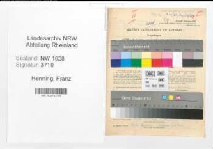 Entnazifizierung Franz Henning , geb. 14.09.1907 (Studienrat)