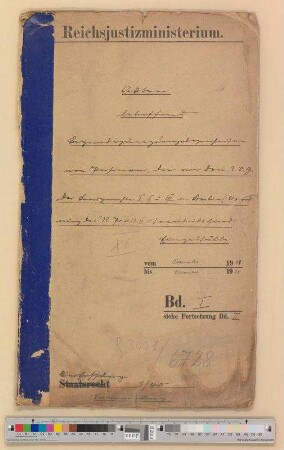 Landgerichte I, II und III in Berlin.- VO des Reichspräsidenten vom 13. Nov. 1923: Bd. 1