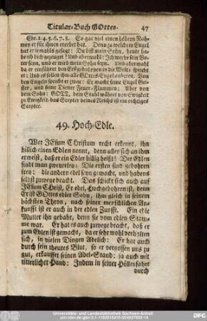 49. Hoch-Edle.