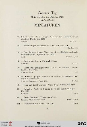 Miniaturen (Nr.193-235)