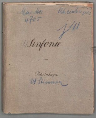 Sinfonie in D-dur JWV 41 - BSB Mus.ms. 4705-2 : Vollständiges Orchestermaterial (24 Stimmen)