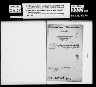 Maßregeln zur Unterdrückung revolutionärer Bewegungen im Großherzogtum
