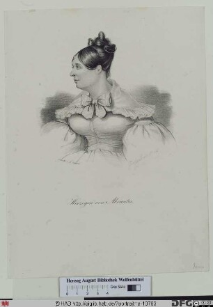Bildnis Laure Junot, duchesse d'Abrantès, geb. Permon