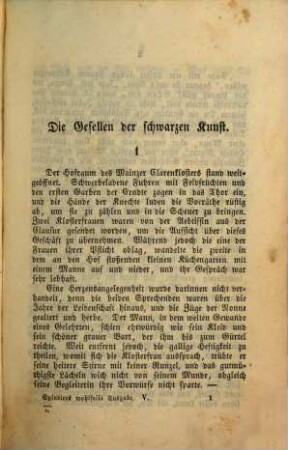 C. Spindler's Werke, 60. Mancherlei ; Bd. 1
