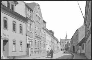 Dahlen. Bahnhofstraße (links: Kaiserliches Postamt)