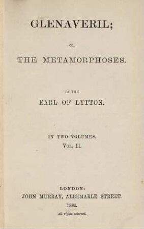 Glenaveril; or, The metamorphoses : in two volumes, 2