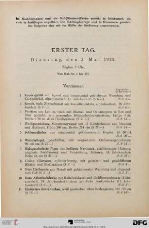 Vorzimmer (Nr. 1-38)