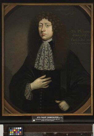 Bildnis des Otto Philipp Zaunschliffer, 1682-1719 Professor der Rechte in Marburg (1653-1729)