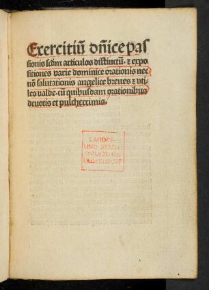 Devota exercitia passionis