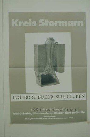 Ausstellung Ingeborg Bukor: Plakat
