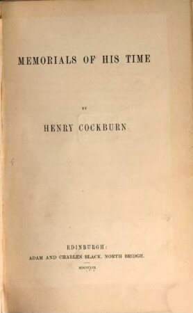 Memorials of his time