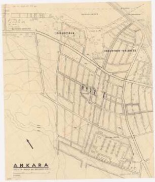 Gesamtbebauungsplan Ankara Teilbebauungsplan äußere Stadt: Grundplan 1:2000, südwestliche Stadterweiterung