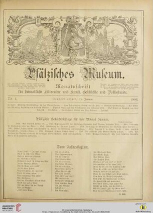 Nr.1 (15. Januar 1886)
