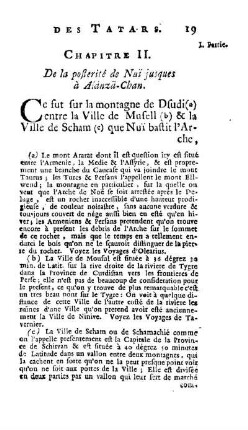 Chapitre II. De la posterité de Nui jusques à Alänzä-Chan