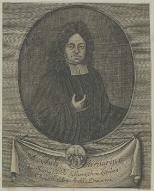 Bildnis des Joh. Avenarius