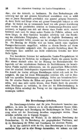 Artikel 2. Die Berechnungs-Arbeiten.