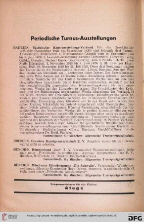 Periodische Turnus-Ausstellungen