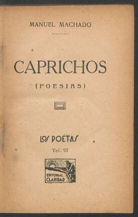 Caprichos : (poesías)