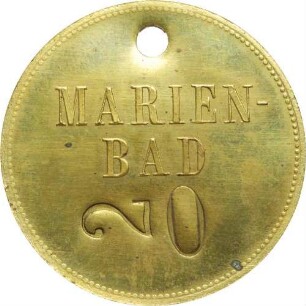 Dresden - Wertmarke "20" für das Marienbad