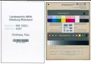 Entnazifizierung Paul Grothaus, geb. 29.04.1889 (Buchhalter)