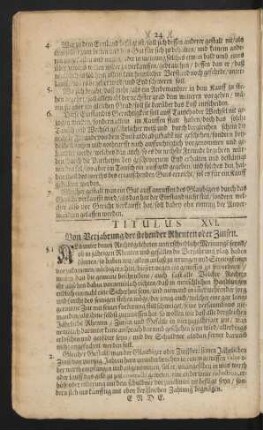 Titulus XVI. Von Verjahrung der stehender Rhenten oder Zinsen.