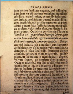 Cleobulus, s. boni consiliarii exemplar, in Argenide J. Barclaii expressum