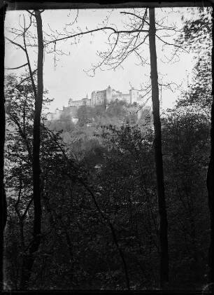 Österreich, Salzburg. Blick zur Festung Hohensalzburg